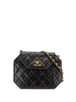 CHANEL Pre-Owned: Чёрная сумка через плечо 
