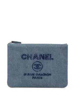 CHANEL Pre-Owned: Голубой клатч 
