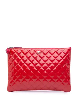 CHANEL Pre-Owned: Розовый клатч 