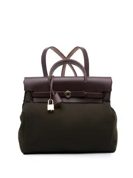 Hermès Pre-Owned: Зелёный рюкзак 