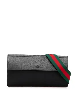 Gucci Pre-Owned: Чёрная сумка через плечо 