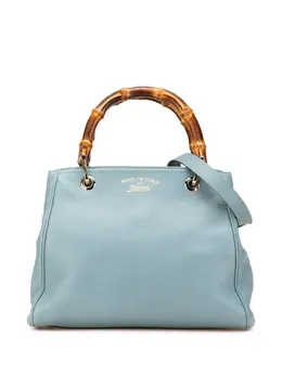 Gucci Pre-Owned: Голубая сумка-шоппер 