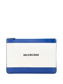Balenciaga Pre-Owned: Синий клатч 