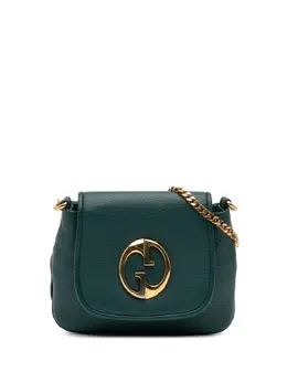 Gucci Pre-Owned: Зелёная сумка через плечо 
