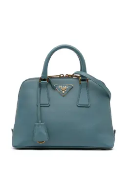 Prada Pre-Owned: Голубая сумка 