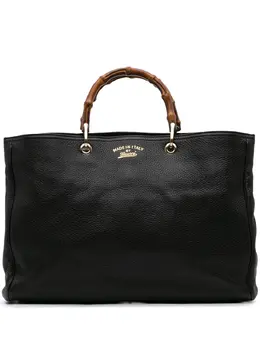 Gucci Pre-Owned: Чёрная сумка-шоппер 