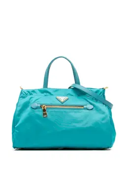 Prada Pre-Owned: Голубая сумка 