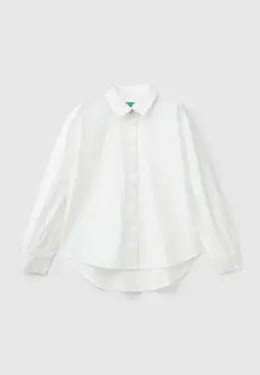 United Colors of Benetton: Белая рубашка 