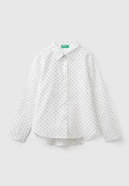 United Colors of Benetton: Белая рубашка 