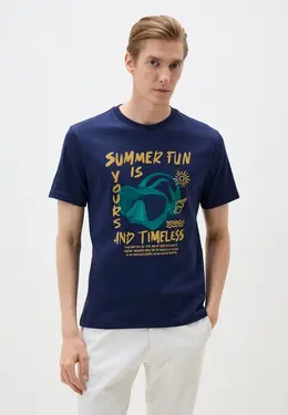 United Colors of Benetton: Синяя футболка 