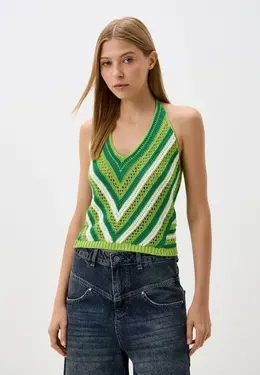United Colors of Benetton: Зелёный топ 