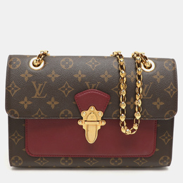Louis Vuitton: Бордовая сумка 