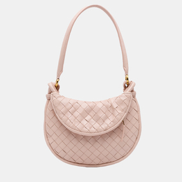 Bottega Veneta: Розовая сумка  Intrecciato