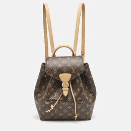 Louis Vuitton: Коричневый рюкзак 
