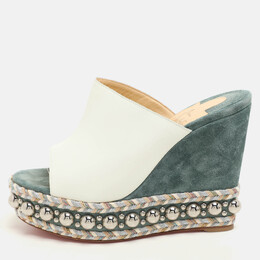 Christian Louboutin: Белые сандалии 