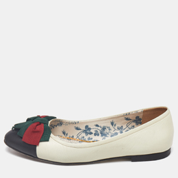 Gucci: Белые балетки  Web