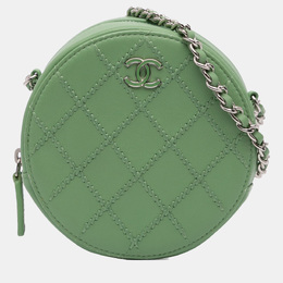 Chanel: Зелёный клатч 