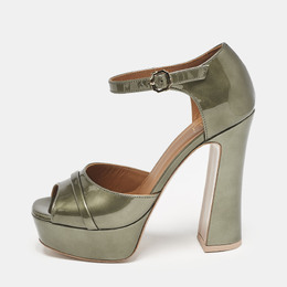 Malone Souliers: Зелёные сандалии 