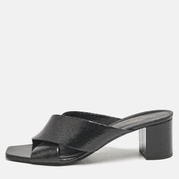 Saint Laurent Paris: Чёрные сабо  Loulou