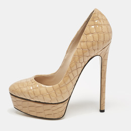 Casadei: Бежевые туфли 