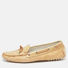 Tod's: Жёлтые лоферы 