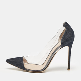 Gianvito Rossi: Синие туфли  Plexi