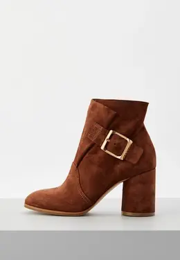 Casadei: Коричневые ботинки 