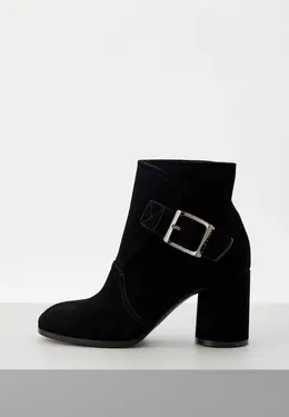 Casadei: Чёрные ботинки 