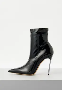 Casadei: Чёрные ботинки 