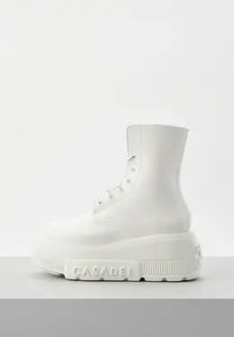 Casadei: Белые ботинки 