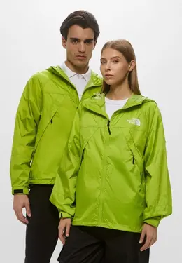 The North Face: Зелёная куртка 