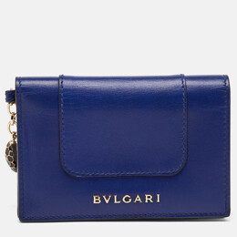 Bvlgari: Голубой картхолдер 