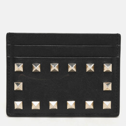 Valentino: Чёрный картхолдер  Rockstud