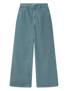 Carhartt WIP: Зелёные джинсы 