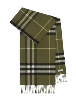 Burberry: Зелёный шарф 