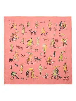 Burberry: Розовый шарф 