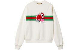 Gucci: Белая толстовка 