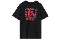 Adidas: Чёрная футболка 