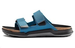Birkenstock: Синие шлёпанцы 