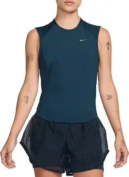 Nike: Синяя майка  Running