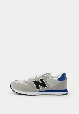 New Balance: Серые кроссовки 