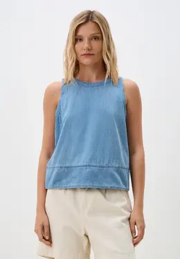 United Colors of Benetton: Голубой топ 