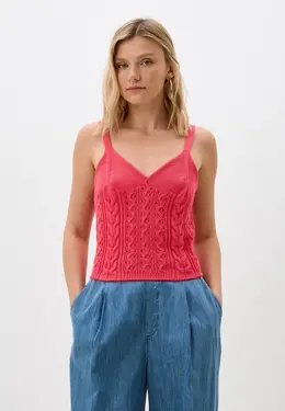 United Colors of Benetton: Розовый топ 