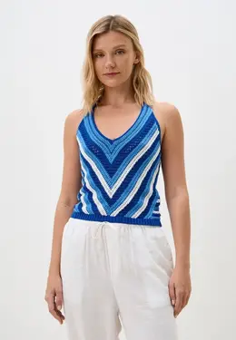 United Colors of Benetton: Синий топ 