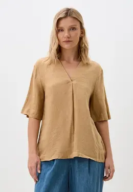 United Colors of Benetton: Бежевая блуза 