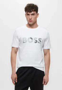 Boss: Белая футболка 