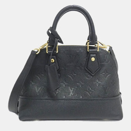 Louis Vuitton: Чёрная сумка  Alma BB
