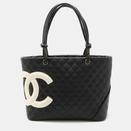 Chanel: Чёрная сумка-шоппер 