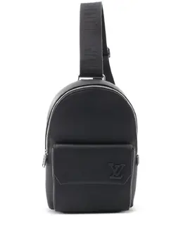 Louis Vuitton Pre-Owned: Чёрный рюкзак 