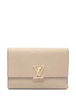 Louis Vuitton Pre-Owned: Бежевый кошелёк 